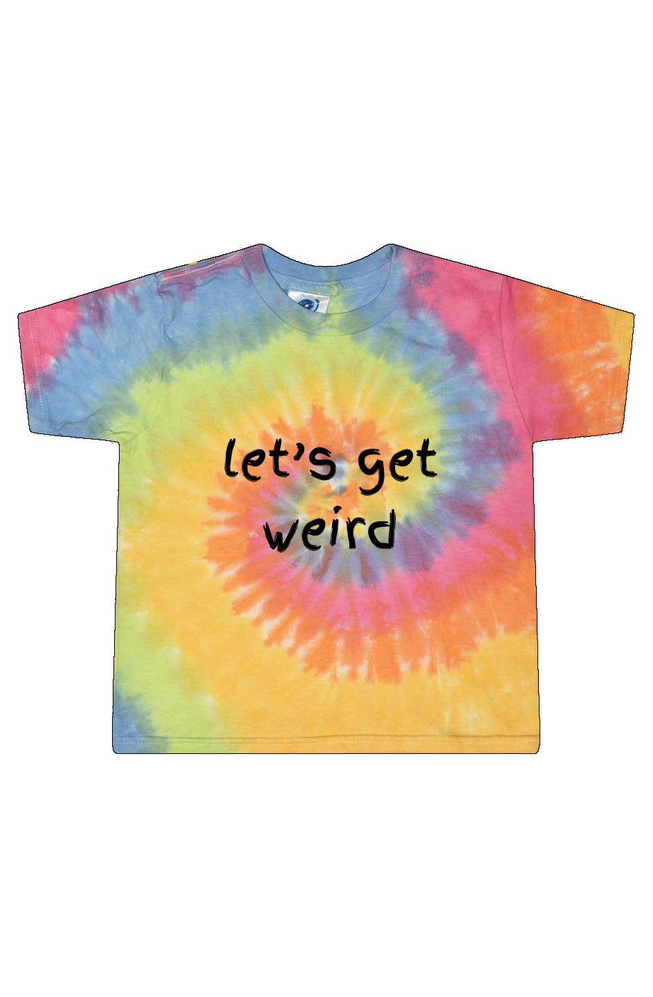 let’s get weird Cropped T Tie-Dye