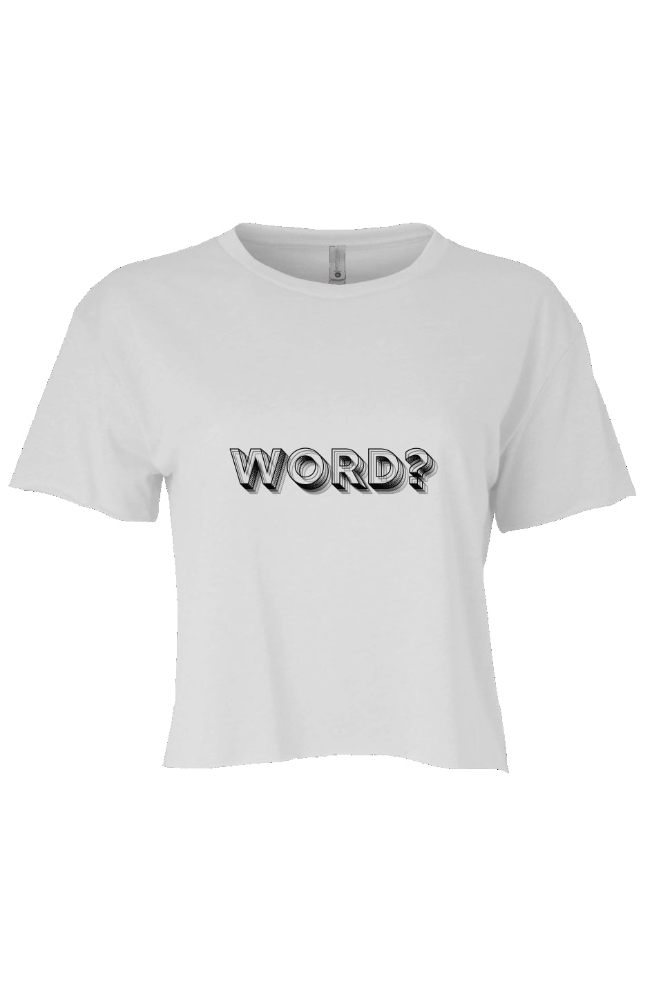 Word? Crop Black 
