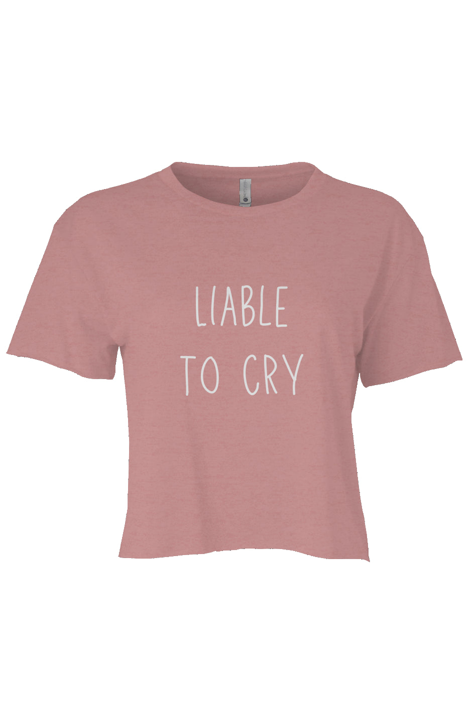 LIABLE TO CRY CROP DESERT PINK 