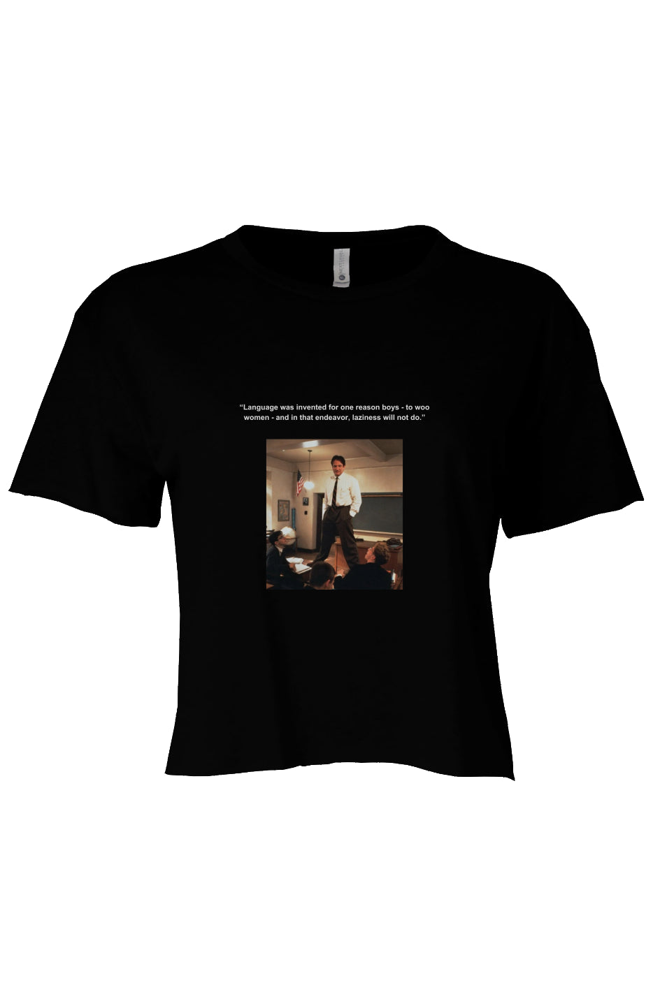Dead Poets Society Crop Black