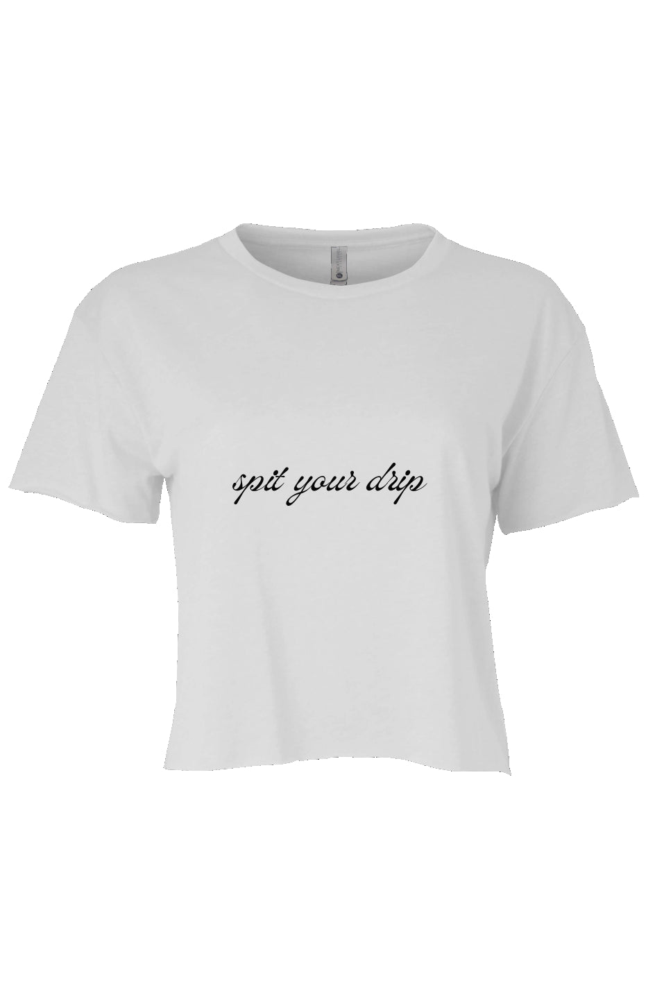 spit your drip Crop White 