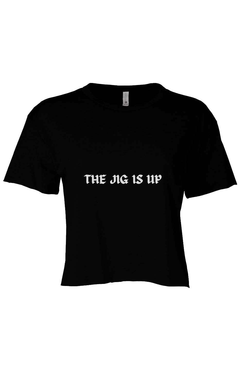 THE JIG IS UP Crop Black 