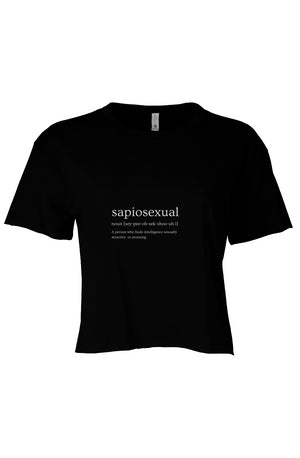 sapiosexual Crop Black 