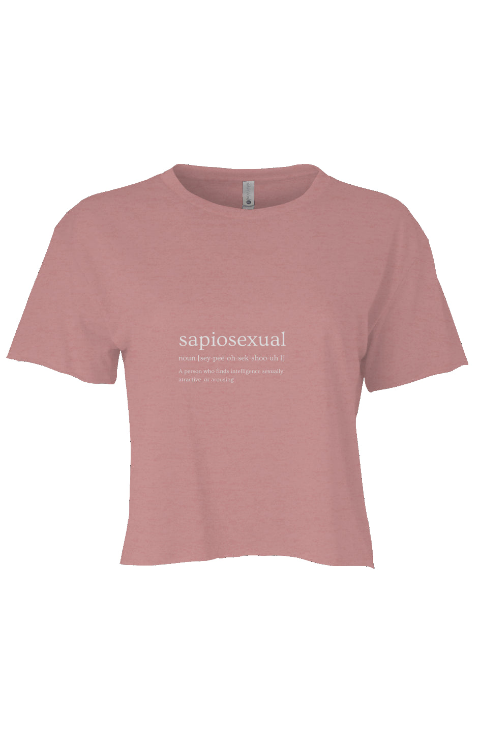 sapiosexual Crop Pink 