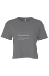 sapiosexual Crop Grey