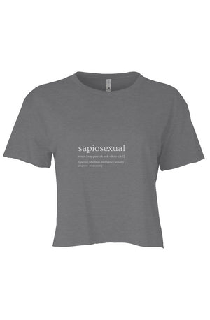 sapiosexual Crop Grey