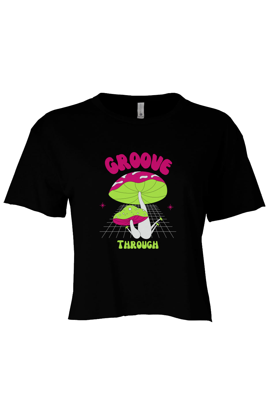 GROOVE THROUGH Crop Black