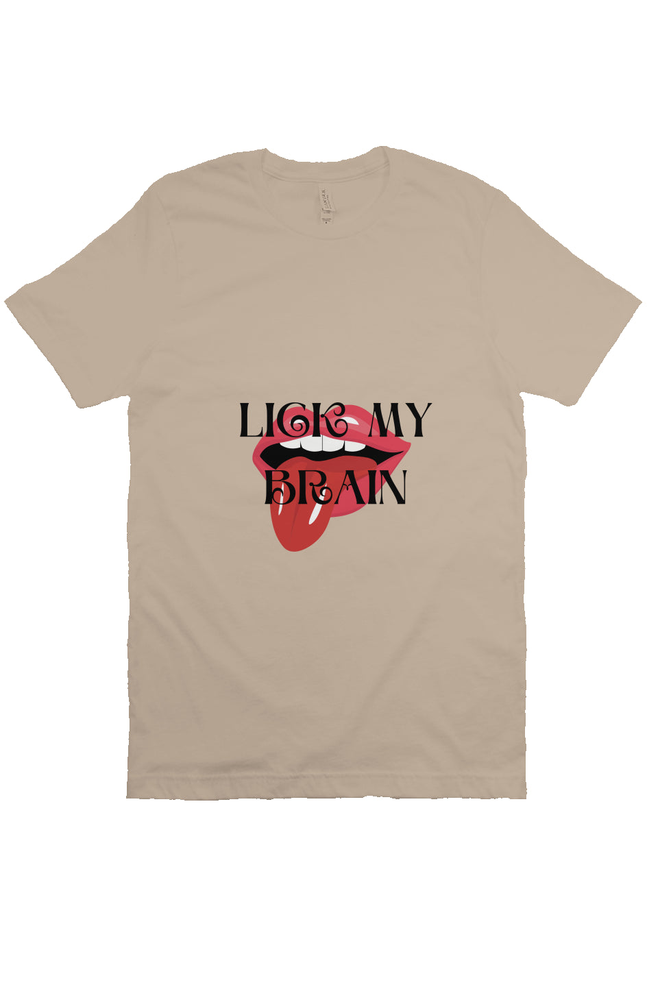 LICK MY BRAIN T Beige