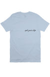 spit your drip T Soft Blue 